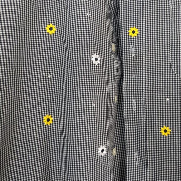 Vintage Mili Designs Sunflower Long Sleeve Button Down Top Size XL - Picture 4 of 6